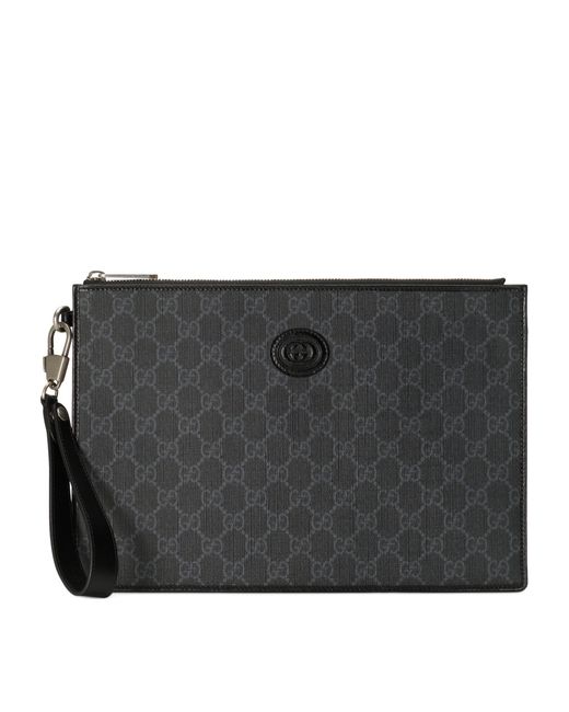 Gucci Black Pouch With Interlocking G for men
