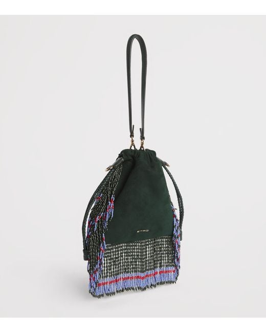 Etro Black Beaded Kalispera Shoulder Bag