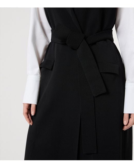Marina Rinaldi Black Longline Waistcoat