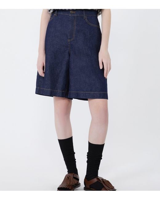 Weekend by Maxmara Blue Denim Shorts