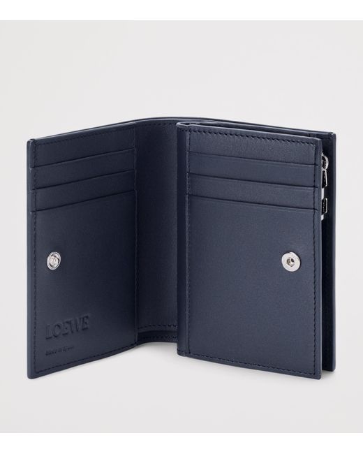 Loewe Blue Leather Anagram Compact Wallet