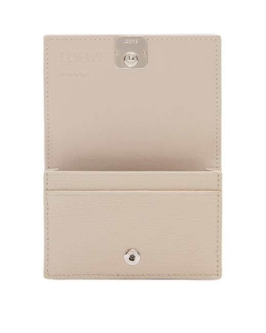 Loewe Natural Leather Anagram Business Card Holder