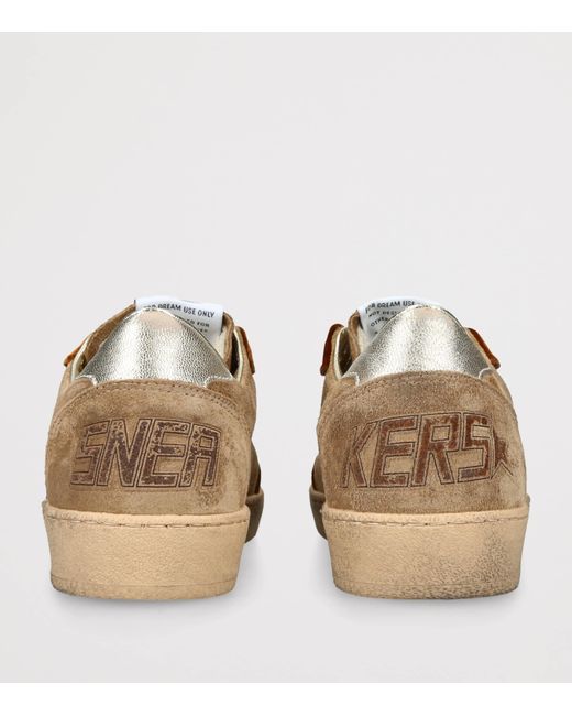 Golden Goose Deluxe Brand Brown Suede Ball Star Sneakers