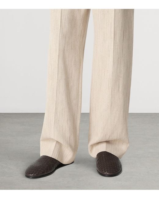 Bottega Veneta Brown Leather Sunday Loafers for men