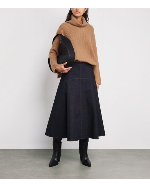 MAX&Co. Brown Cashmere Rollneck Sweater