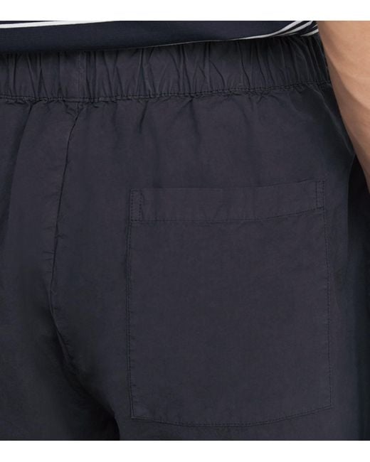 Norse Projects Blue Cotton-Lyocell Drawstring Shorts for men