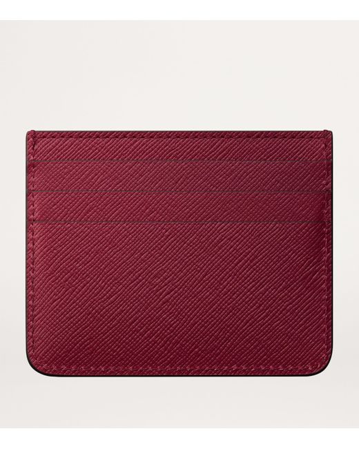 Cartier Red Leather C De Card Holder