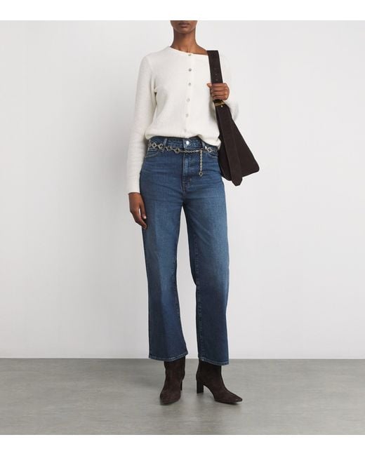 Maje White Clover Chain Belt