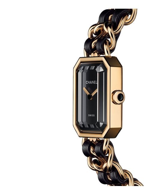 Chanel Black H6951 Première Édition Originale 18ct Yellow-gold, Steel And Leather Quartz Watch