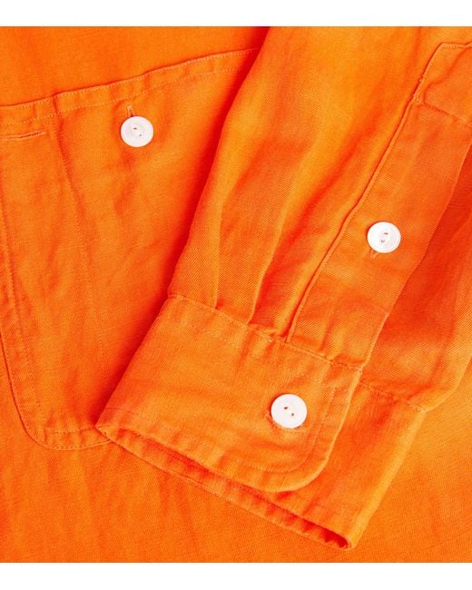 Polo Ralph Lauren Orange Silk-linen Work Shirt for men