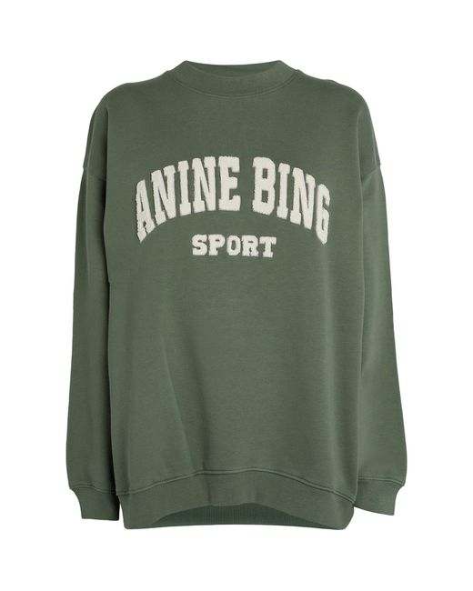 Anine Bing Green Logo Tyler Sweatshirt