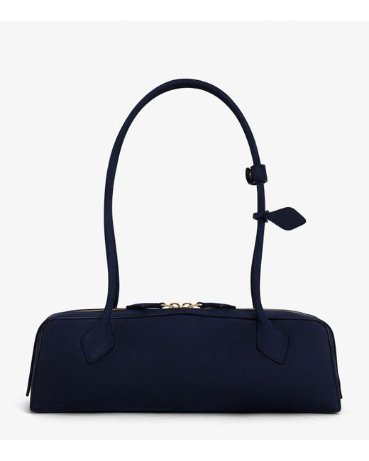 Alaïa Blue Medium Nubuck Le Teckel Shoulder Bag