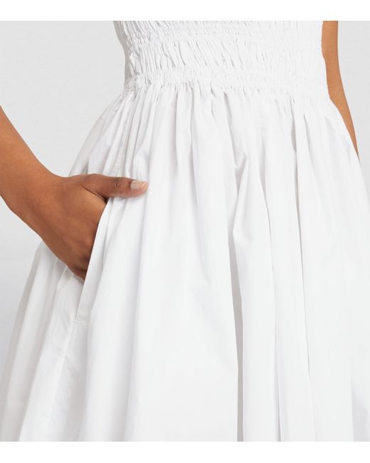 Matteau White Organic Cotton Mini Dress
