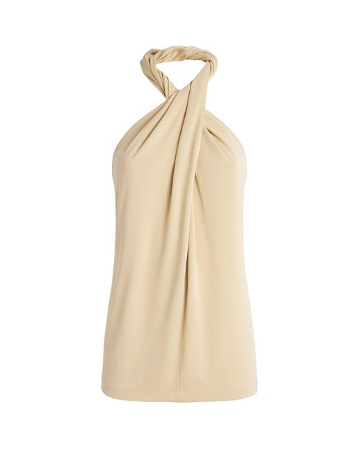 Totême Natural Jersey Halterneck Top