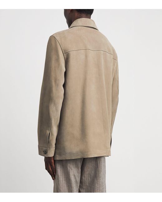 Yves Salomon Natural Suede Overshirt for men