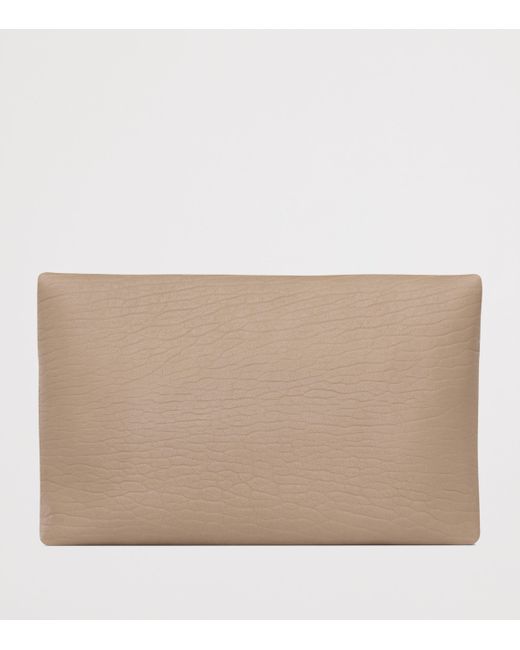 Saint Laurent Natural Large Leather Cassandre Envelope Pouch