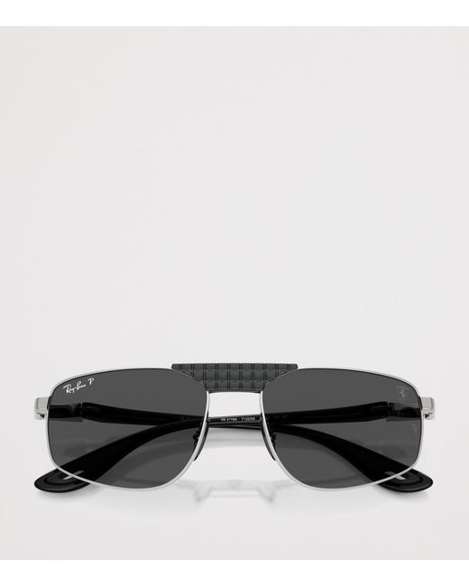 Ray-Ban Black X Scuderia Ferrari Rb3776M Irregular Sunglasses