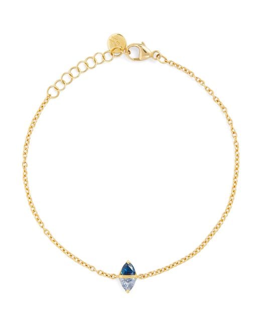 Emily P. Wheeler Metallic And Sapphire Tilly Bracelet