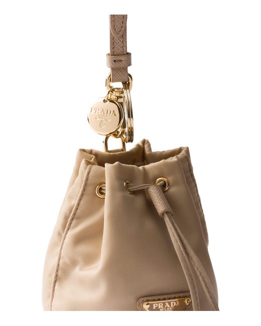 Prada Metallic Mini Re-Edition 1978 Drawstring Pouch