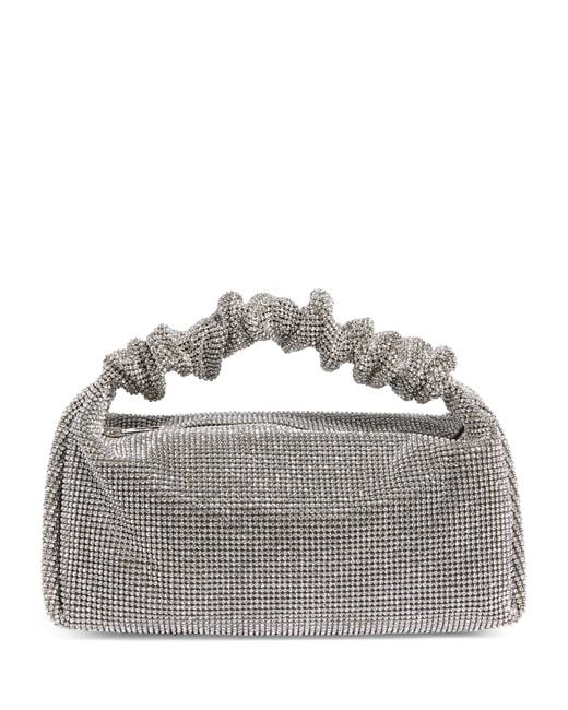alexander wang scrunchie bag crystal