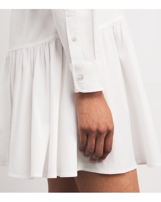 Polo Ralph Lauren White Polo Pony Shirt Mini Dress