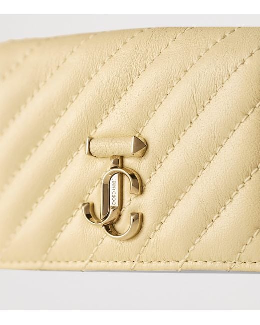 Jimmy Choo Natural Curve Nello Leather Wallet