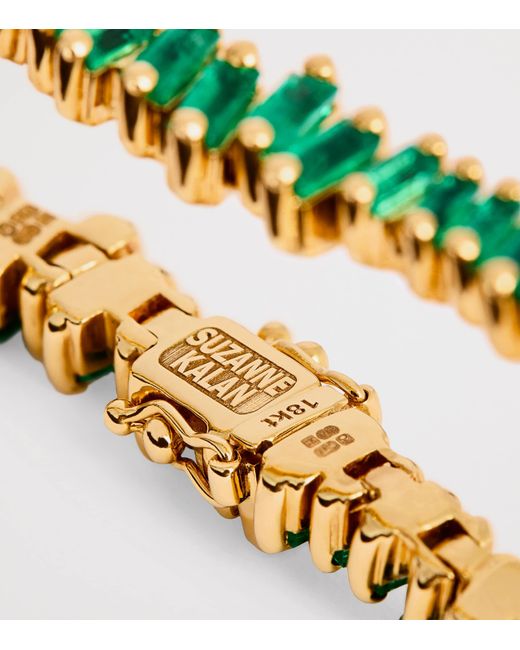 Suzanne Kalan Yellow And Emerald Bold Tennis Bracelet