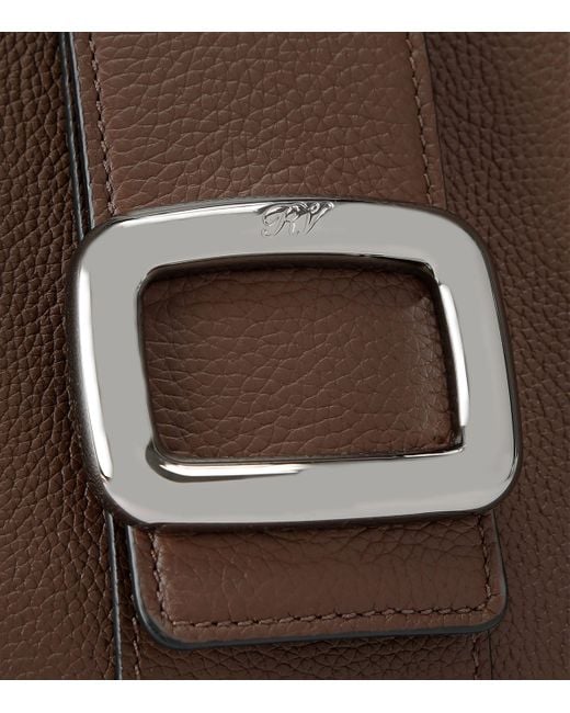 Roger Vivier Brown Mini Leather Viv' Choc Tote Bag