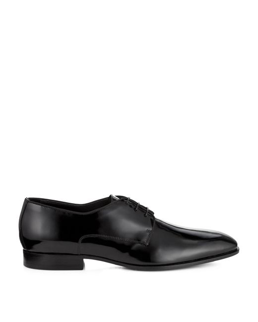 Jimmy Choo Black Stefan Derby Leather Shoes for men