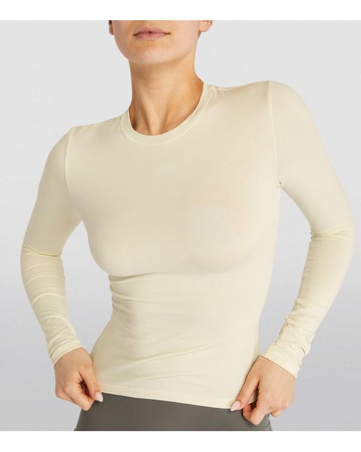Skims Natural Long-Sleeved T-Shirt