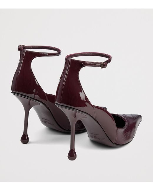 Jimmy Choo Purple Quinci 95 Patent Leather Pumps