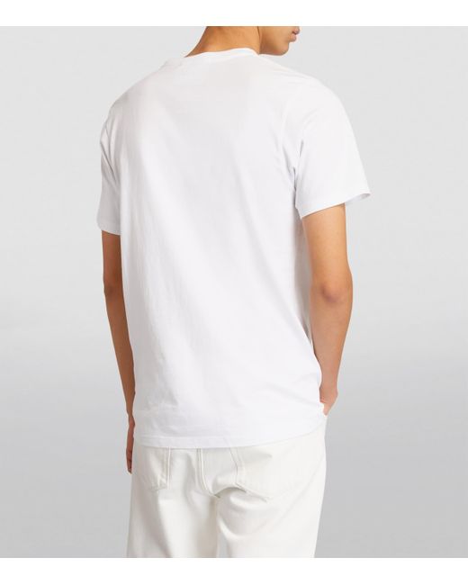 FRAME White Cotton T-Shirt for men
