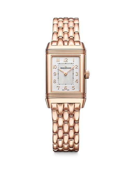 Jaeger-lecoultre Metallic Rose And Diamond Reverso One Duetto Watch