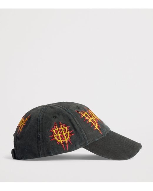 Balenciaga Black Cotton Wet Brush Cap