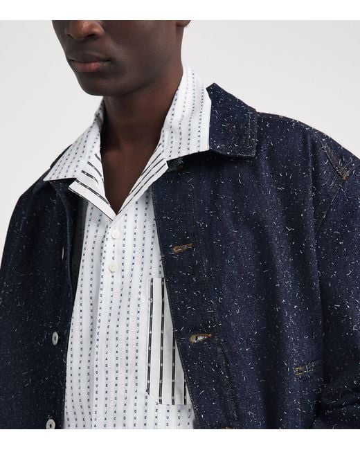 Jacquemus White Cotton Typewriter Romarin Shirt for men