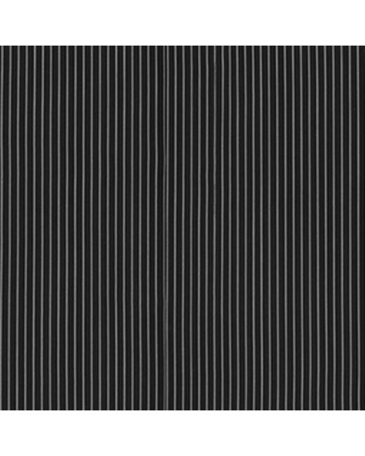 Saint Laurent Black Silk Striped Cassandre Shirt for men