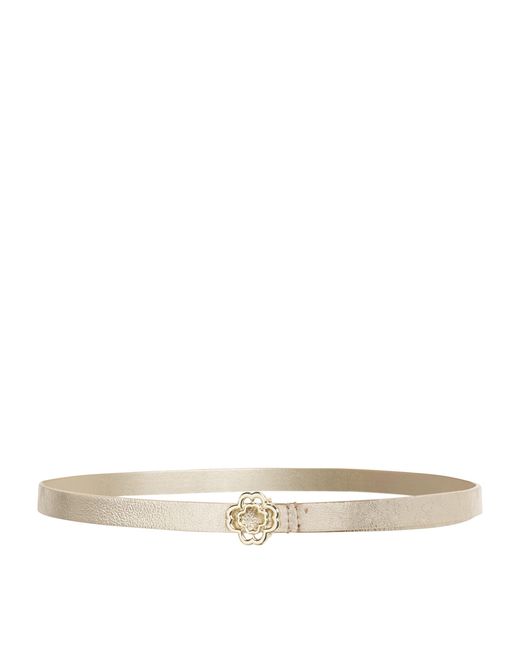 Maje Natural Leather Clover Belt