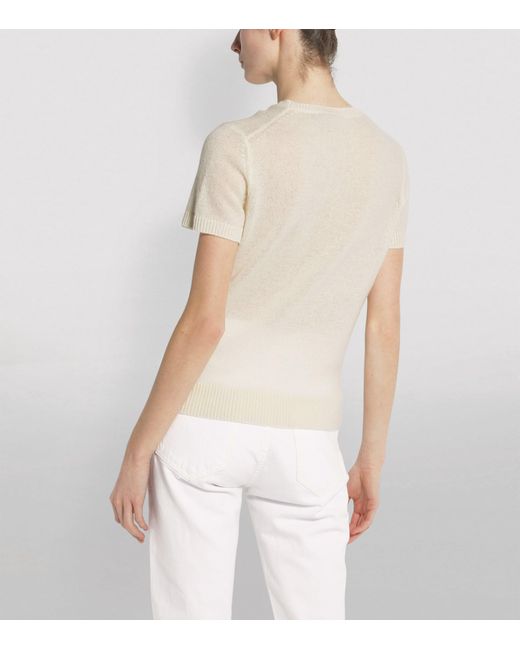 Theory White Cashmere Sweater Tee