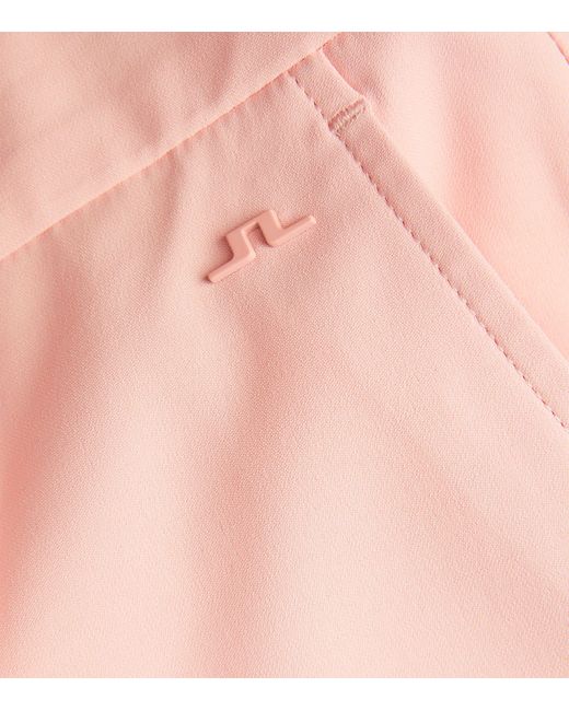 J.Lindeberg Pink Eloy Tailored Shorts for men