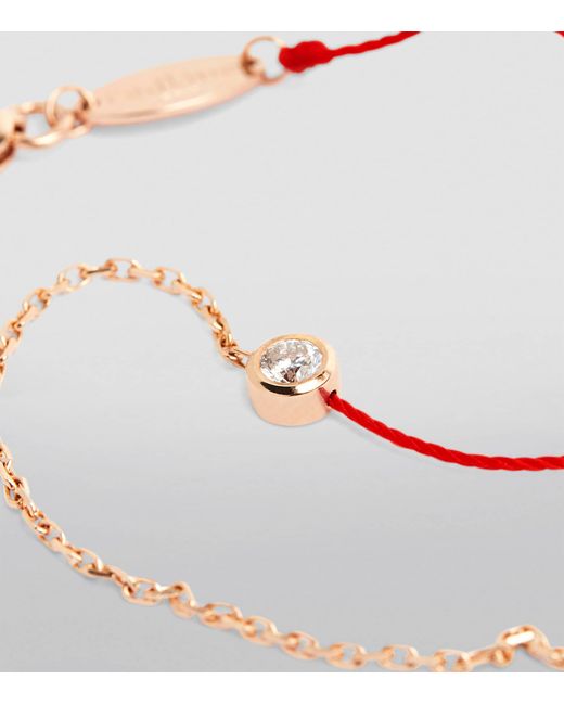 RedLine Metallic Rose And Diamond Pure Half-Chain Bracelet