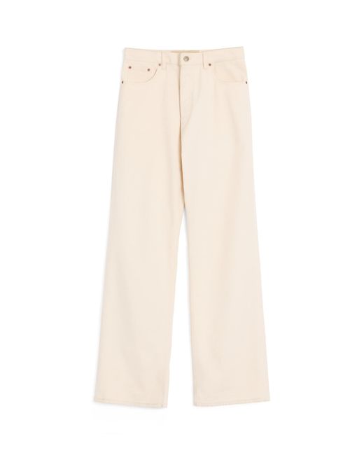 Valentino Garavani Natural Mid-Rise Wide-Leg Jeans for men