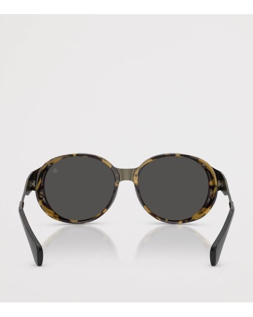 Moncler Gray Titanium Auros Round Sunglasses