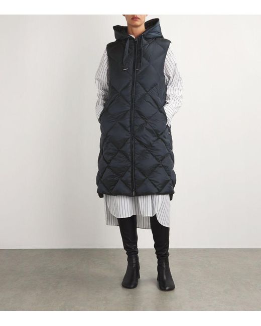 Max Mara Black Sleeveless Puffer Jacket