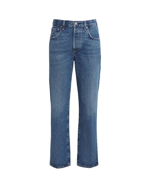 Citizens of Humanity Blue '90S French High-Rise Straight Jeans