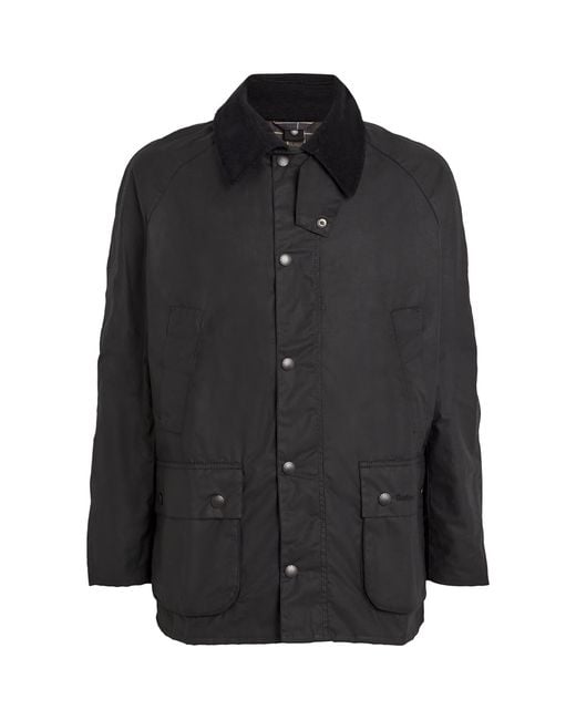 Barbour Black Waxed Ashby Jacket for men