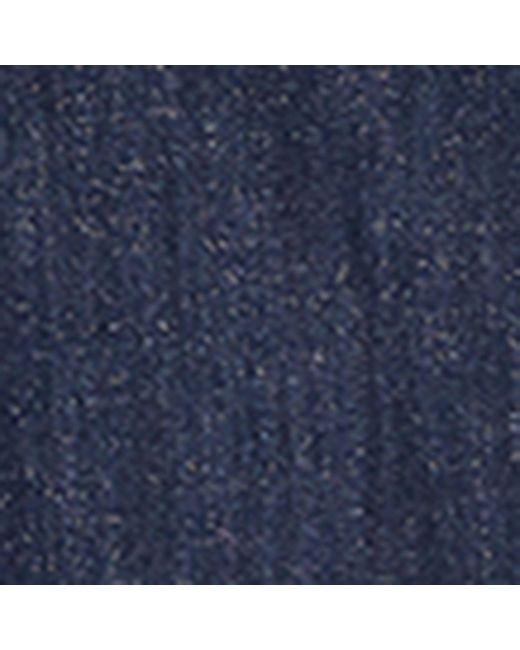 Brunello Cucinelli Blue Glitter Curved Jeans