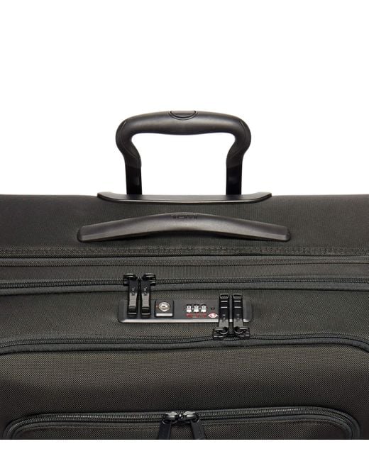 Tumi Black Alpha 3 Worldwide Trip Expandable Suitcase for men