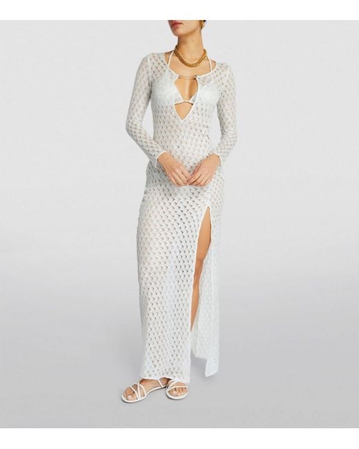 Missoni White Knitted Maxi Cover-up