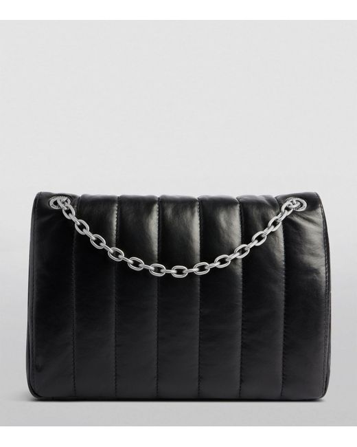 Balenciaga Black Mini Leather Monaco Shoulder Bag