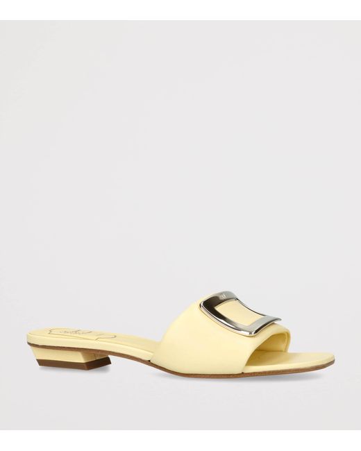 Roger Vivier Natural Leather Belle Vivier Mules 20